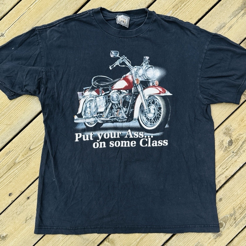 Vintage Sturgis 2002 Rally T Shirt Biker Tee Put Your On Some Class L